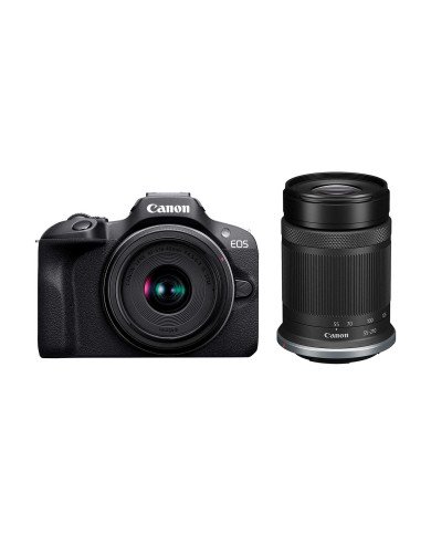 Canon EOS R100 + Obj. Canon RF-S 18-45 IS STM + Obj. Canon RF-S 55-210